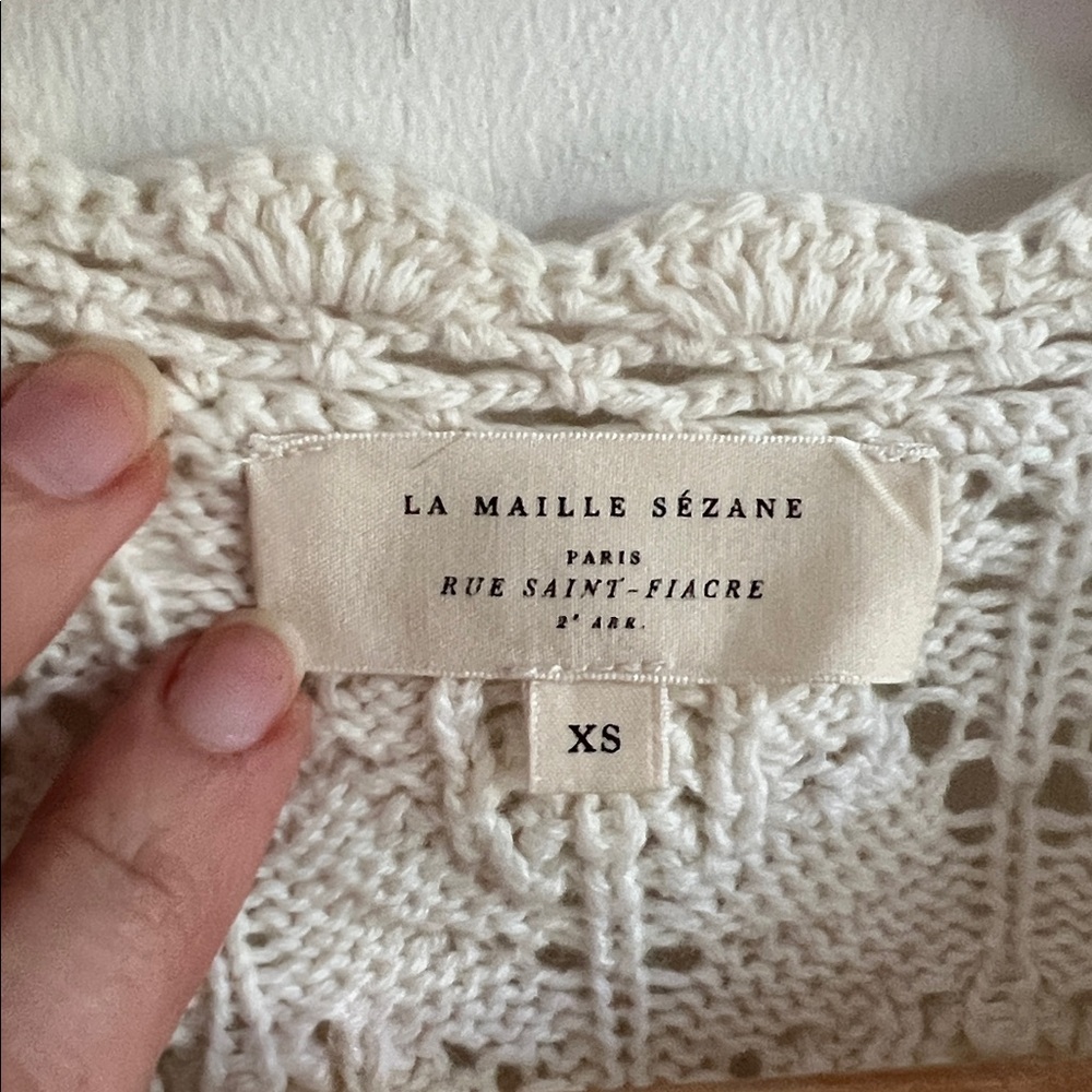 Sezane Anahi Cardigan XS Like New - Picture 4 of 9